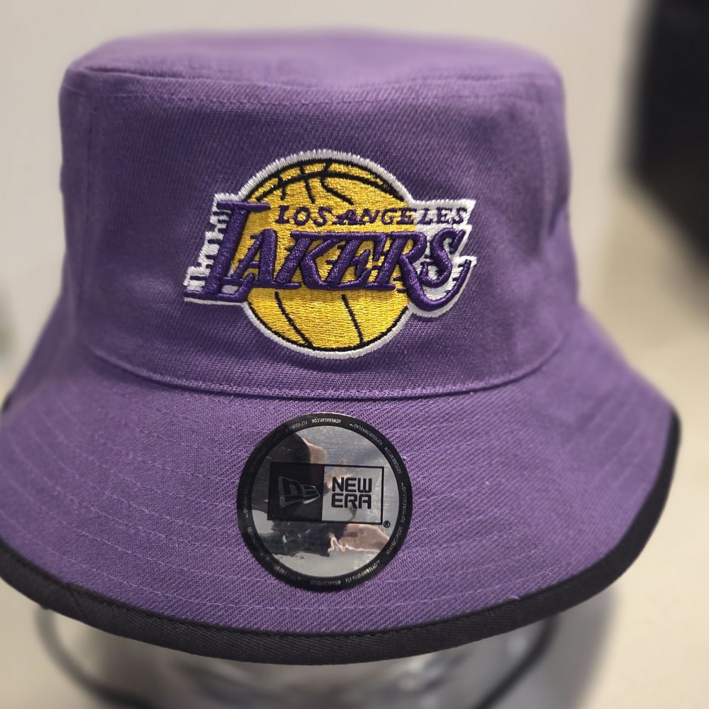 Los Angeles Lakers New Era Purple Bucket Hat. New